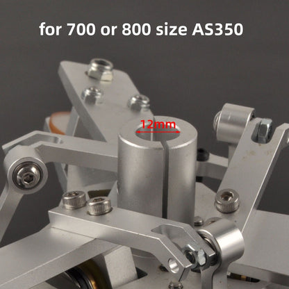 1 Set Rotorhead 3-Blade 10mm 12mm with Swashplate for AS350 700 or 800 Size RC Helicopter