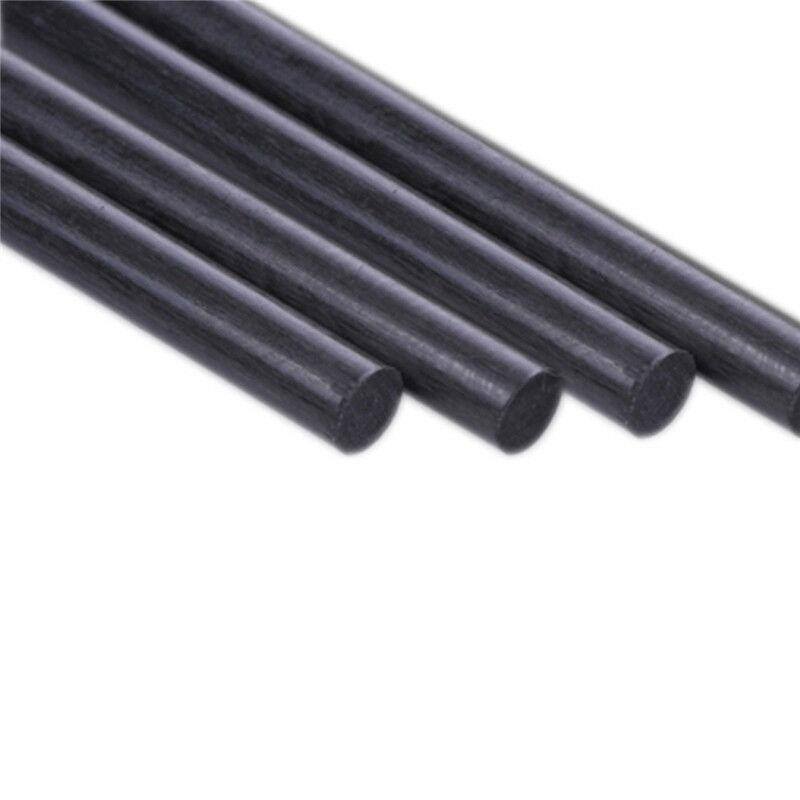 2pcs 11mm Diameter 500mm Length Matte Surface Carbon Fiber Rods