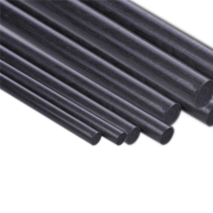 20pcs 5mm Diameter 500mm Length Carbon Fiber Rods Matte Surface
