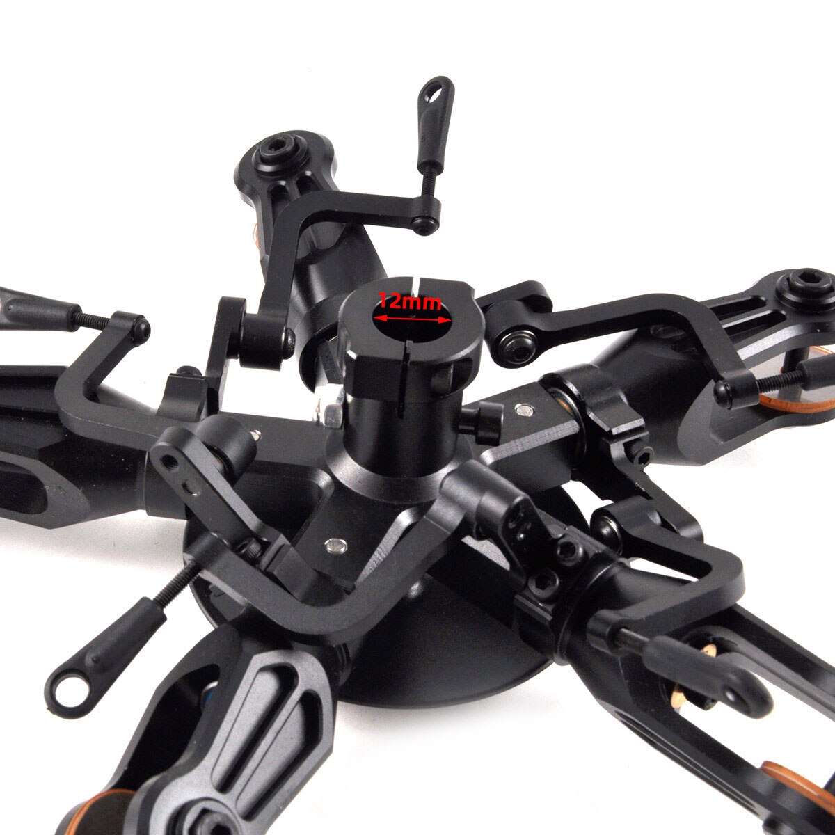 12mm Metal Rotorhead Swashplate 3-Blades 4-Blades 5-Blades for 700 and ...