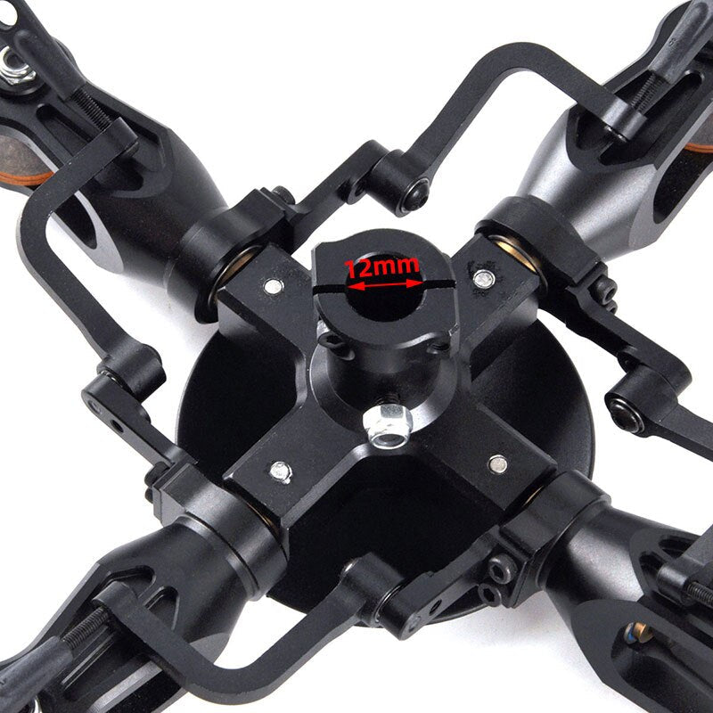 12mm Metal Rotorhead Swashplate 3-Blades 4-Blades 5-Blades for 700 and ...