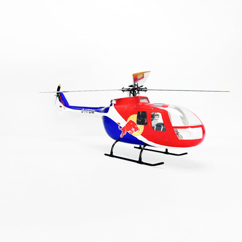 Roban 450size BO-105 Red Bull Helicopter RC Helicopter GPS Mode X2 Flight Control System LED Lighting System RTF Version