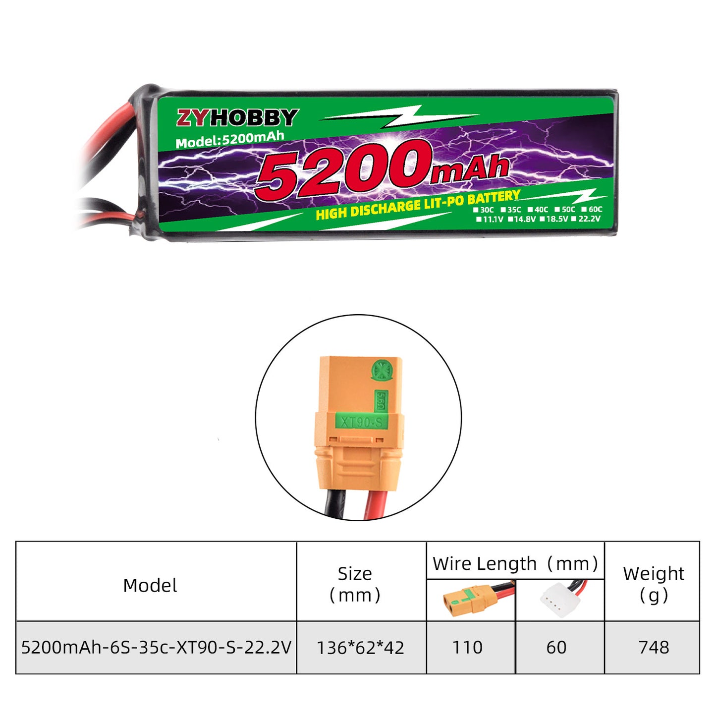 RC Model Battery 3S/6S Li-ion Batteries for Model Aircraft Helicopters
