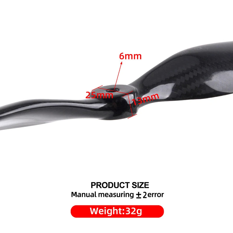 1PC Carbon Fiber Electric Propeller for RC Airplane, Propeller, CW, 18x8, 19x10, 20x10, 22x10, 16x08, 17x08, 1Pc