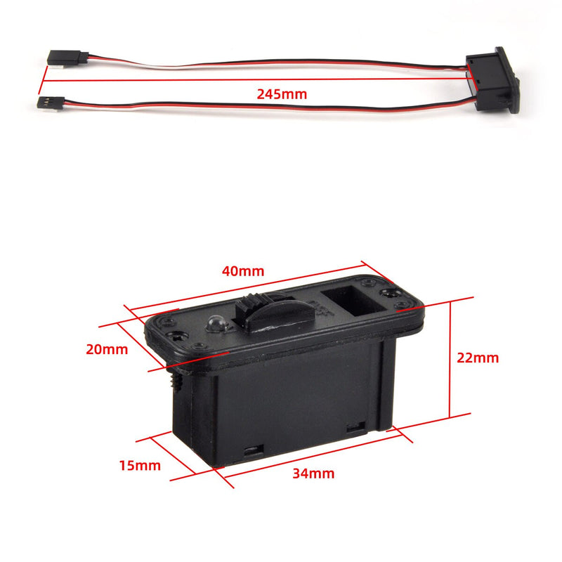 1Pc Original RC Power Digital Electronic Switch ON-OFF Large Duty 40*22*20mm 60A For Rc Model