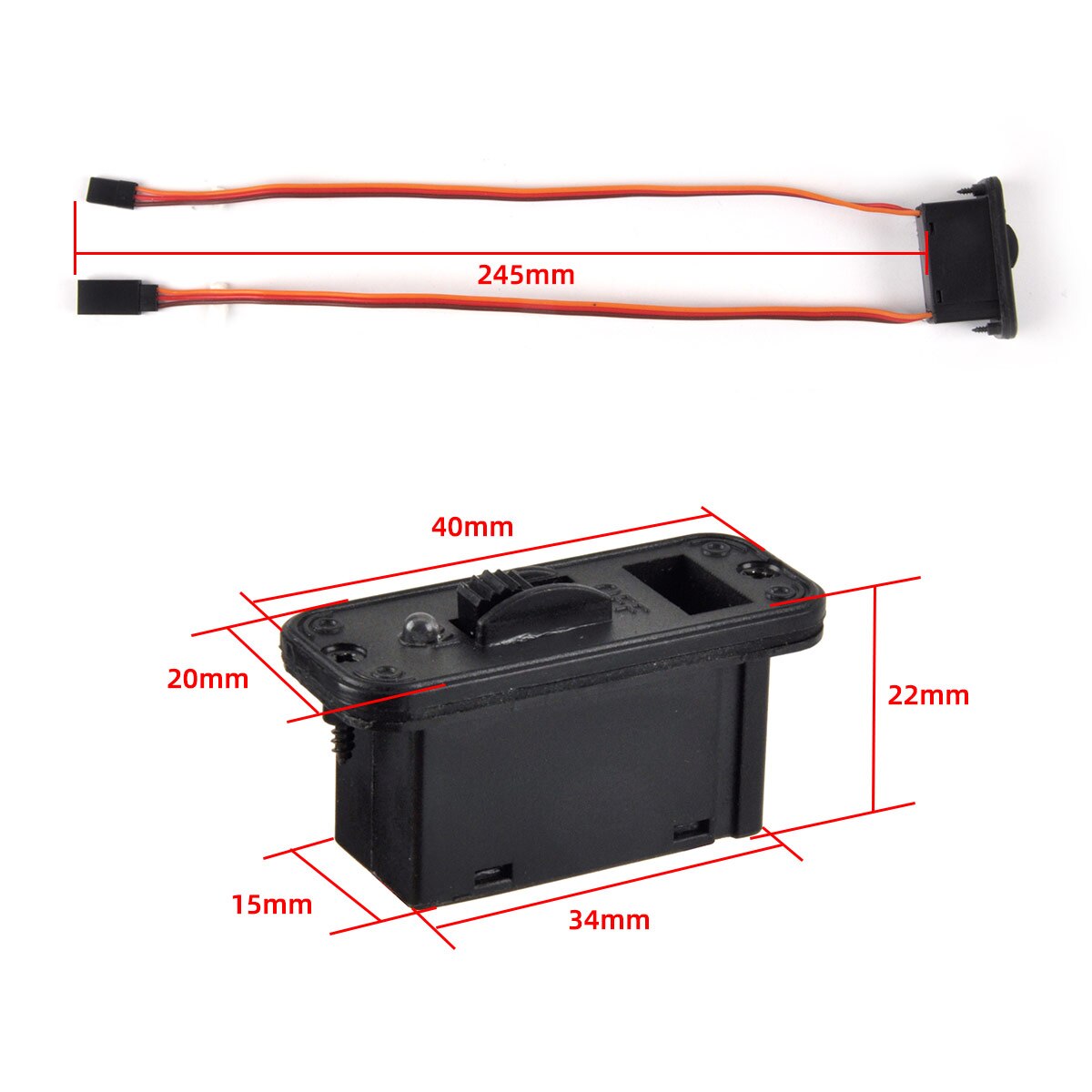 1Pc Power Digital Electronic Switch ON-OFF Current 60A 40*20*22mm For Rc Model