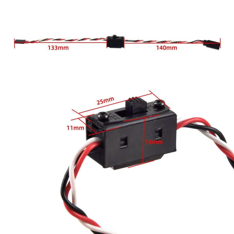 1Pc Safe Digital Switch ON-OFF Heavy Duty 60A 25*11*16mm For Rc Model