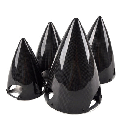 1Pcs 3K RC 3 blade Carbon Fiber Spinner Cone Propeller Cover for RC Airplane Model ''4'' 4.5''5''5.5'' inch