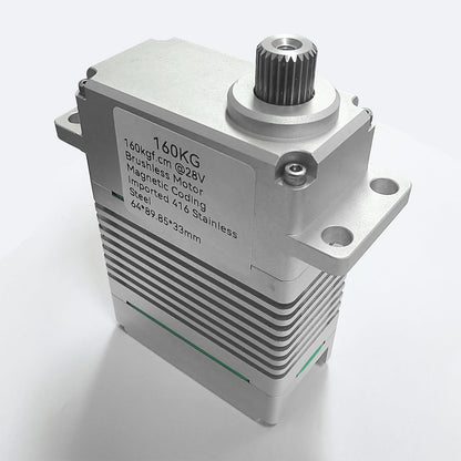 160KG High Torque Brushless Motor waterproof Alu alloy case 220° DIGITAL Servo