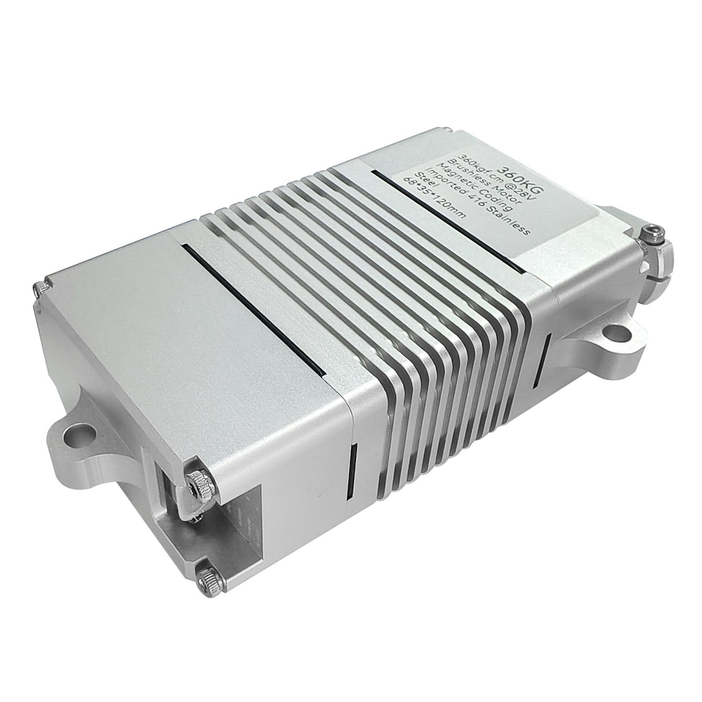 360kg High-Torque Brushless Servo Motor Stainless Steel Gears, Aluminum Alloy Case 380HV IP56 Waterproof Servo for RC Aircraft, Drones, Cars,Boats