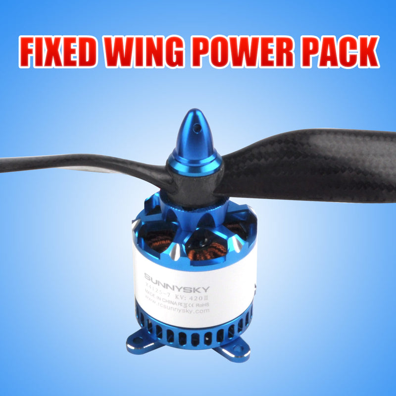 SUNNYSKY Fixed Wing Power Pack Power Motors Carbon Fiber Propeller High Strength Raw Materials(Power Motors+Propeller)