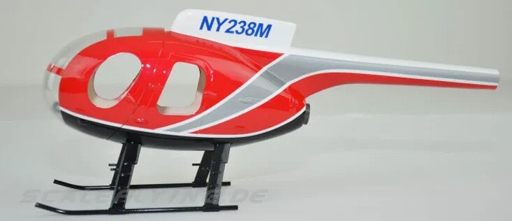 250 Size Police RC Helicopter MD500D Pre-Painted Fuselage for Align T-REX250 Roban RC Model