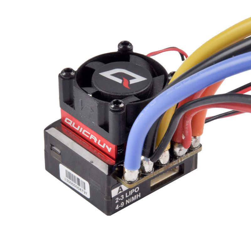 HobbyWine QuicRun -10BL60 Brushless Electronic Speed Controller ESC Fan FAN-MP3010SH-7.4V Suitable for RC cars