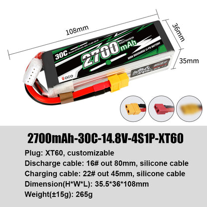 Grepow Lithium Polymer Battery ACE RC Aircraft Higher Capacity for ACE RC Aircraft