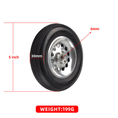Wheels Rubber Wheels Durable Wheels Aluminum inner core for RC Plane 1.75~6inch to Pick 1Pair