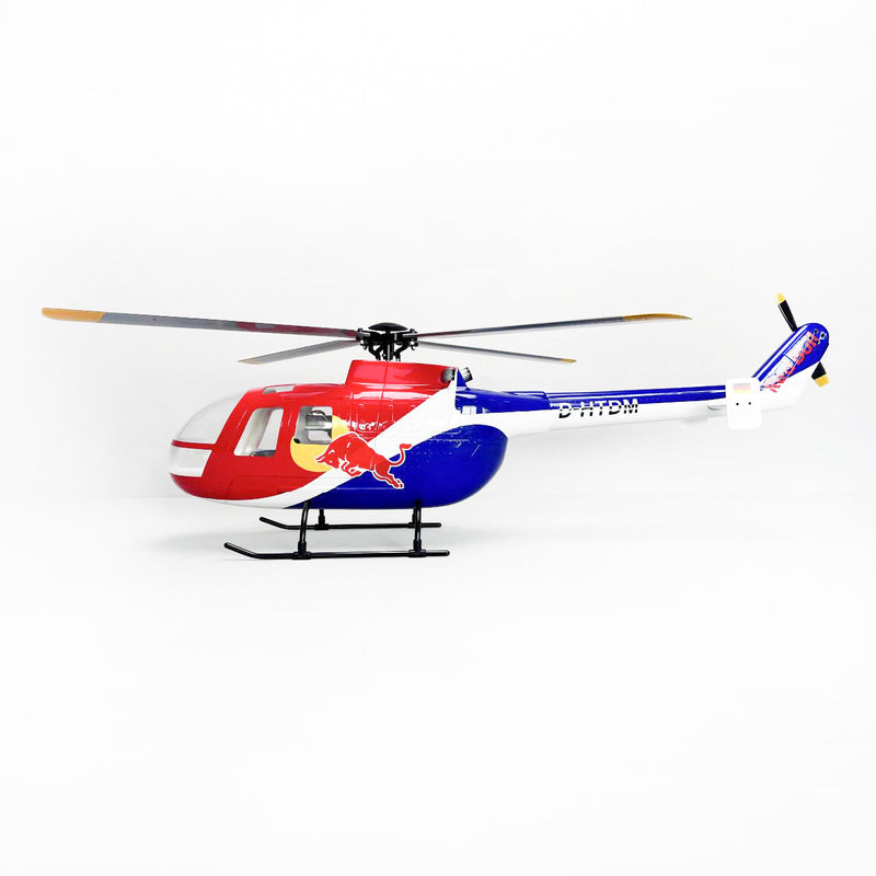 Roban 450size BO-105 Red Bull Heilcopter RC Heilcopter GPS Mode X2 Flight Control System LED Lighting System RTF Version