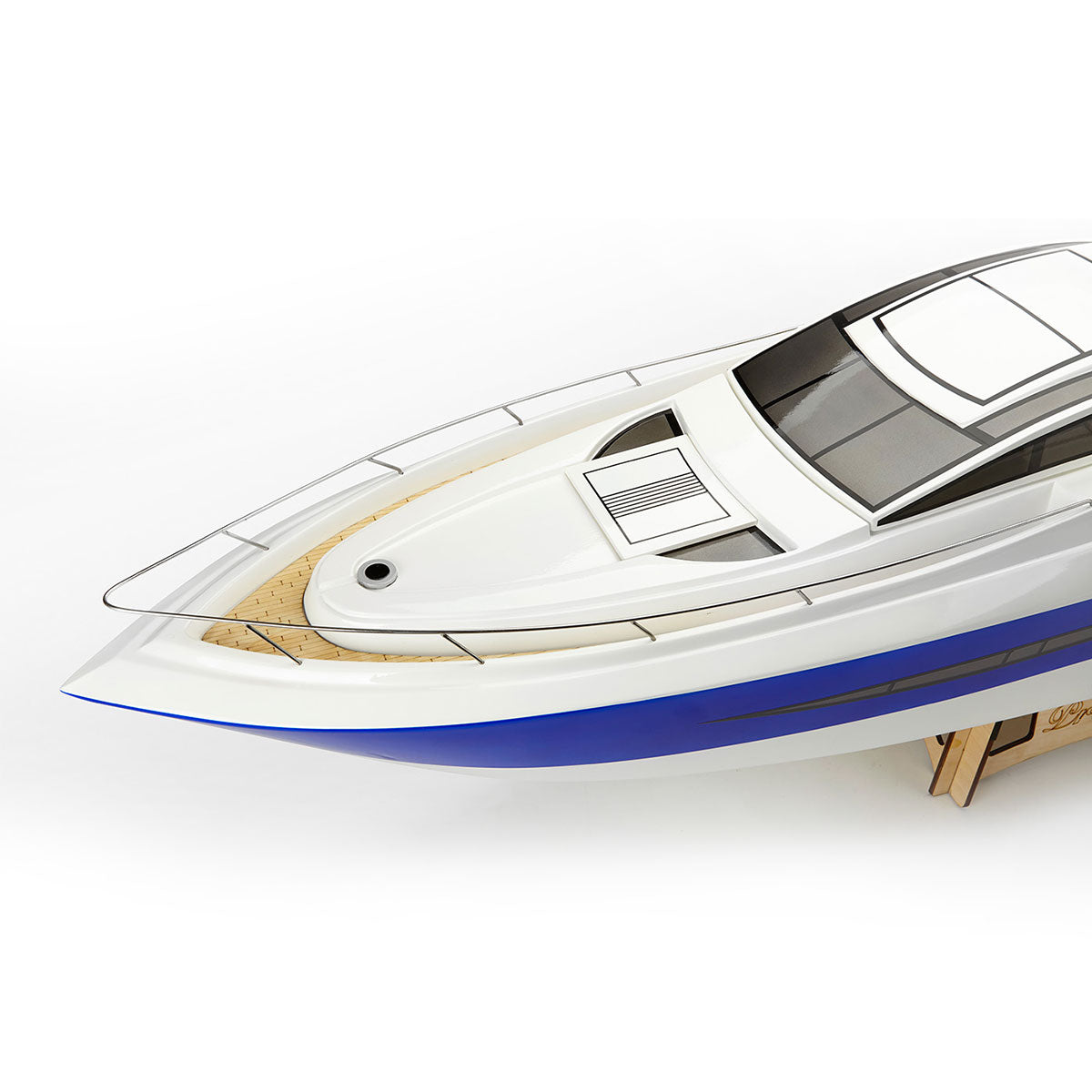 TFL 1305 Princess BWS 30°N 30CC Engine with Φ6.35mm Dual Rudder System Fiber Glass Gas RC Boat (ARTR Version)
