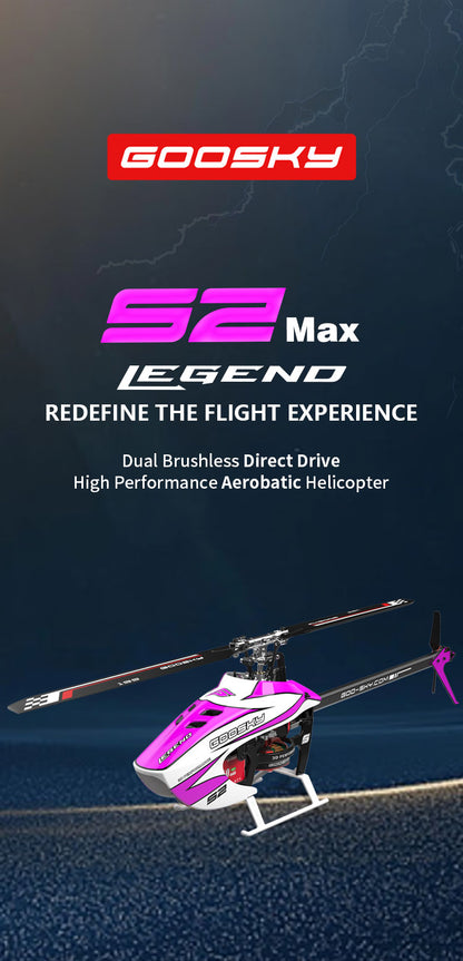 Goosky S2 MAX Dual Brushless Direct Drive High Performance Aerobatic Helicopter RTF