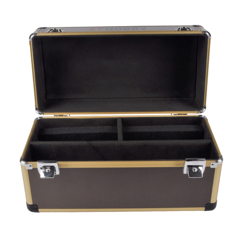 Aluminum Case for Dual Transmitter Tool Box Aluminum Twin/Double Transmitter Carrying Case for 2 Model Remote Controllers Rainproof Dustproof Avoid Bumping Convenient for Travelling