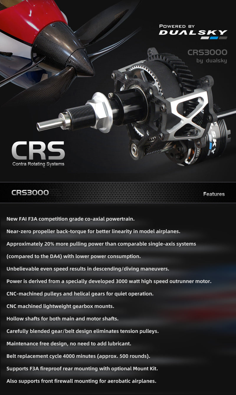 Model Airplane Parts Dual Sky Motor Series CRS3000