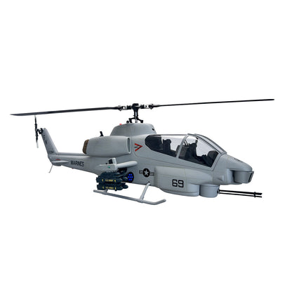 500 AH-1S Cobra Gray RC Helicopter Fuselage 500 Size with Weapons Package RC Model