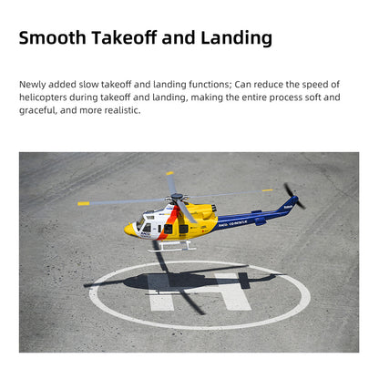 Flywing RTF Bell-412 470 Size V3 4 Blades 10CH RC Helicopter With ACE Flight Control