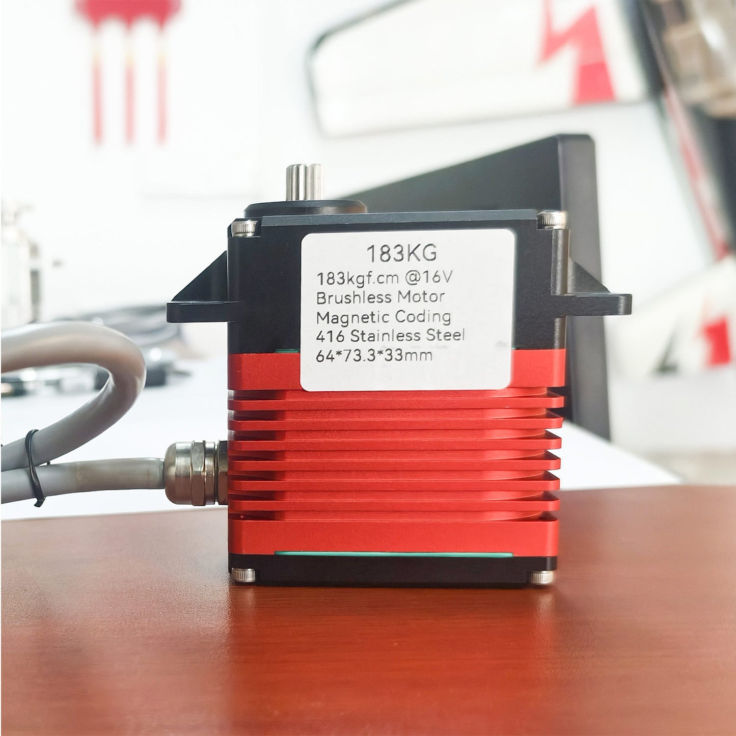 183KG High Torque Alu CNC alu alloy case 0~180° waterproof DIGITAL Servo