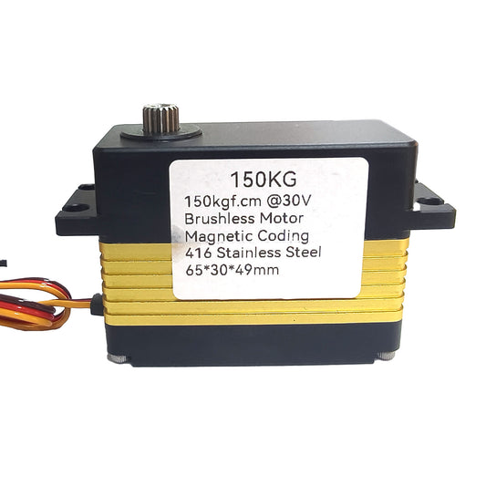 150KG Alu alloy case 0~180°alu CNC  High Torque water proof IP56 DIGITAL Servo