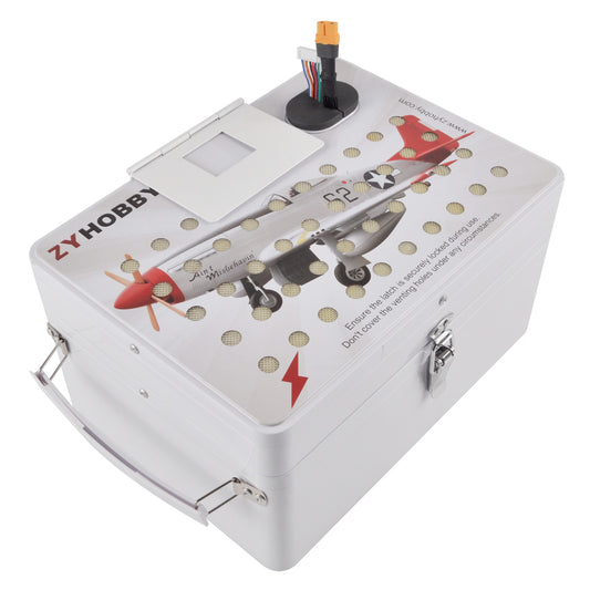 Fireproof Aluminum Box Explosion-Proof Lithium Battery Safety Suitcase for RC Aircraft Car