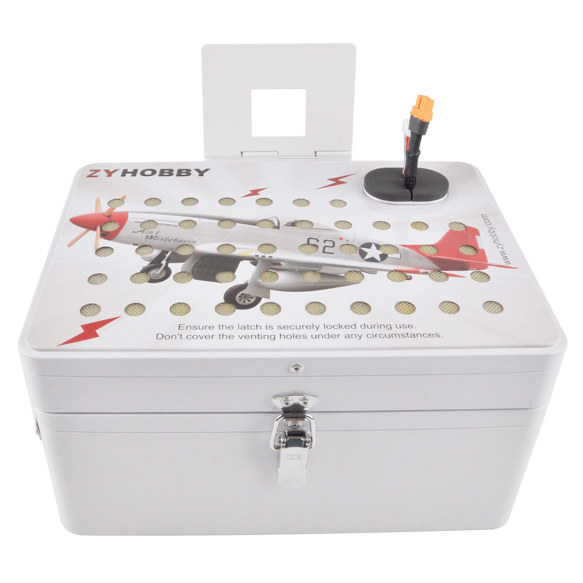 Fireproof Aluminum Box Explosion-Proof Lithium Battery Safety Suitcase for RC Aircraft Car