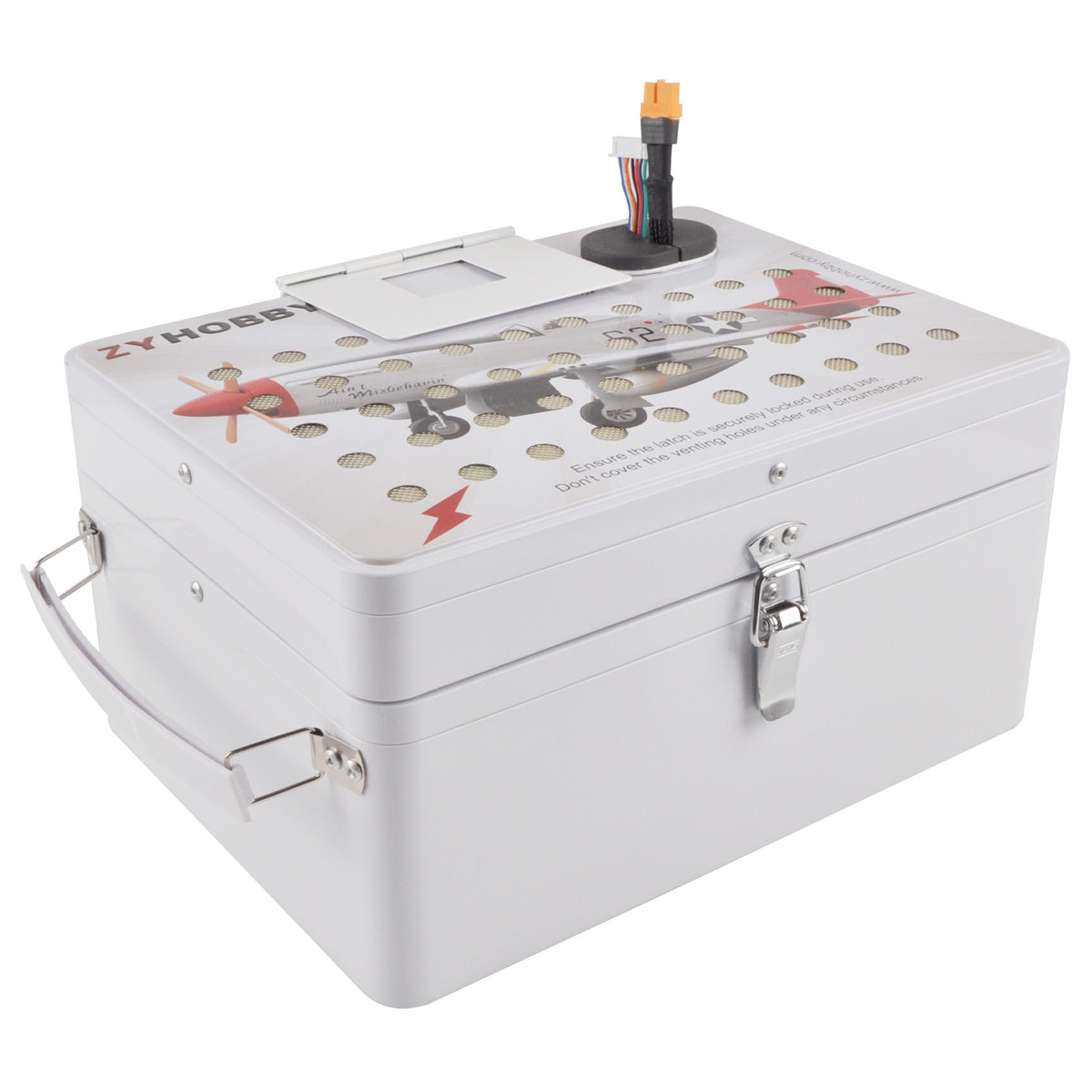 Fireproof Aluminum Box Explosion-Proof Lithium Battery Safety Suitcase for RC Aircraft Car