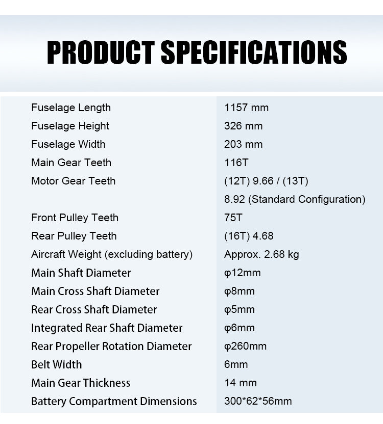 Goosky RS5-Ultra RC Helicopter Model Kit Version