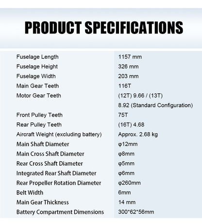 Goosky RS5-Ultra RC Helicopter Model Kit Version