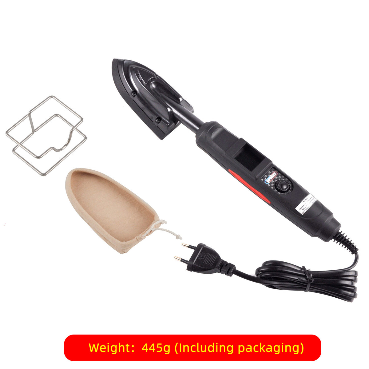 RJ1367 EU Plug Mini Sealing Iron 220V Portable RC Film Covering Heat Tool with Adjustable Temperature and Stand