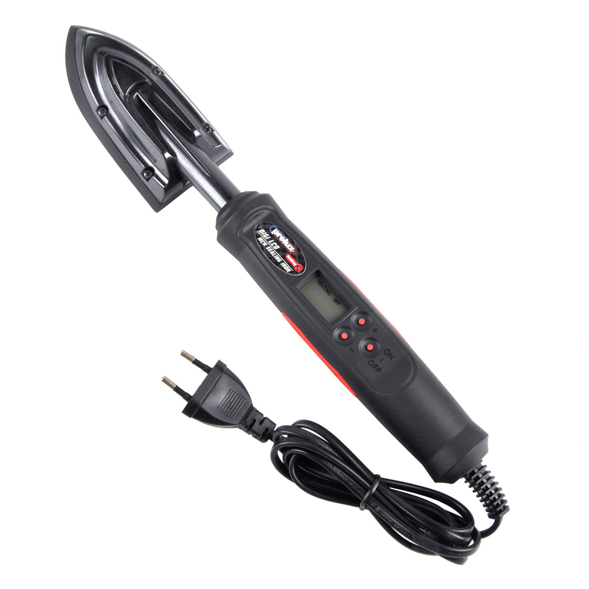 RJ1369 EU Plug Digital Mini Sealing Iron RC Film Covering Heat Tool with LCD Temperature Control and Stand
