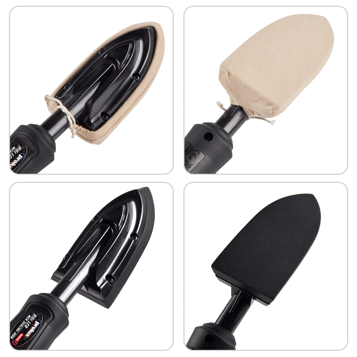 RJ1369 EU Plug Digital Mini Sealing Iron RC Film Covering Heat Tool with LCD Temperature Control and Stand
