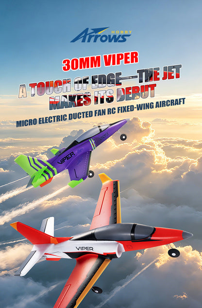 FMS Viper RC Model Airplane Red/Purple RTF/PNT Version for Adults