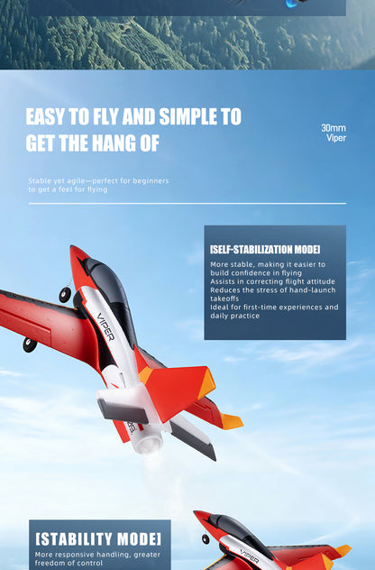 FMS Viper RC Model Airplane Red/Purple RTF/PNT Version for Adults
