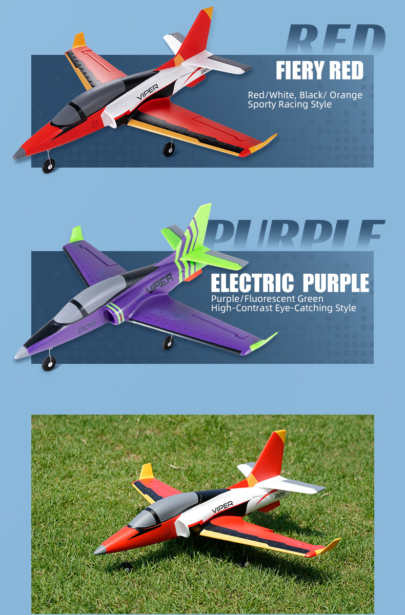 FMS Viper RC Model Airplane Red/Purple RTF/PNT Version for Adults
