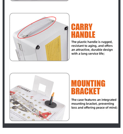 Lipo-Lithium Battery Charging Safe Box  Fireproof with Dual Ports