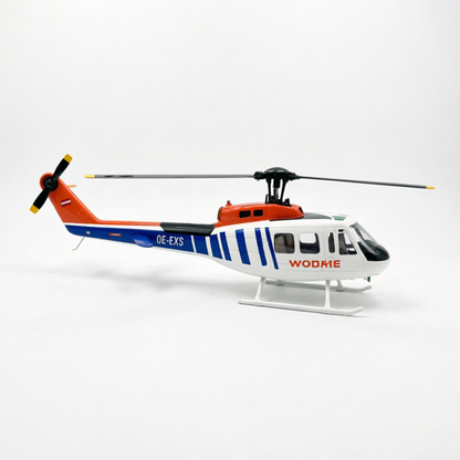Roban UH1D 470-Size RTF Version White Blue and Orange RC Helicopter Model for Adults