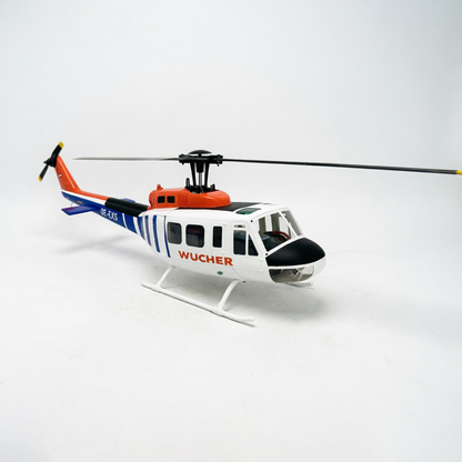 Roban UH1D 470-Size RTF Version White Blue and Orange RC Helicopter Model for Adults