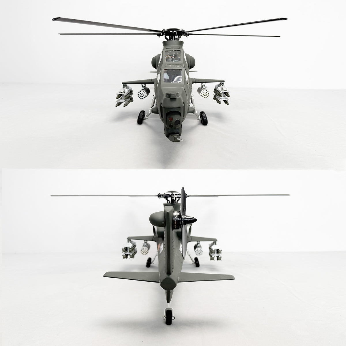 Roban 470 Size CAIC Z-10 Fiery Thunderbol 5 Blades RTF RC Helicopter Scale Model X2 Flight Control