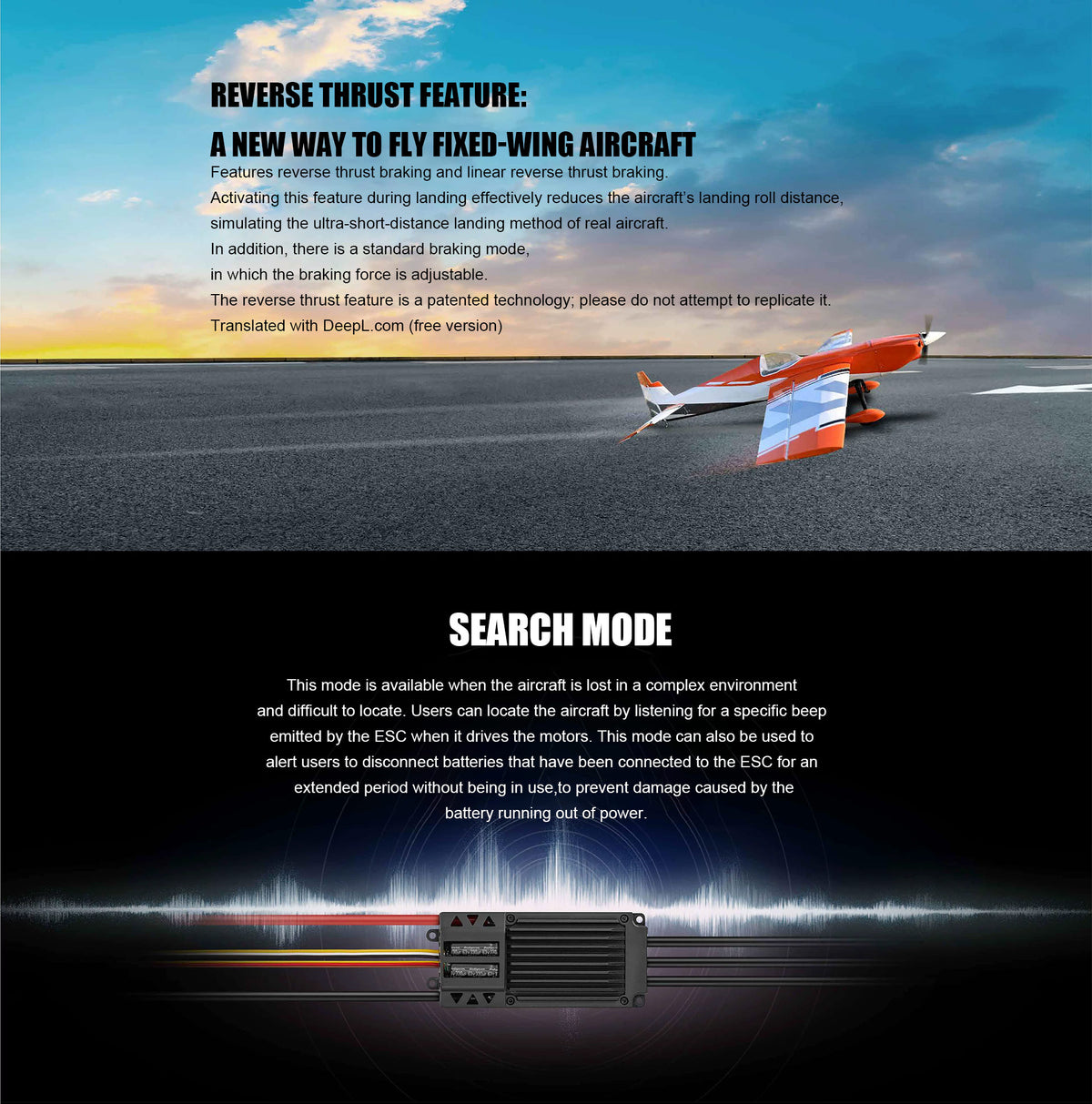 HobbyWing Skywalker 130A/160A Brushless ESC with Reverse Push for RC Models