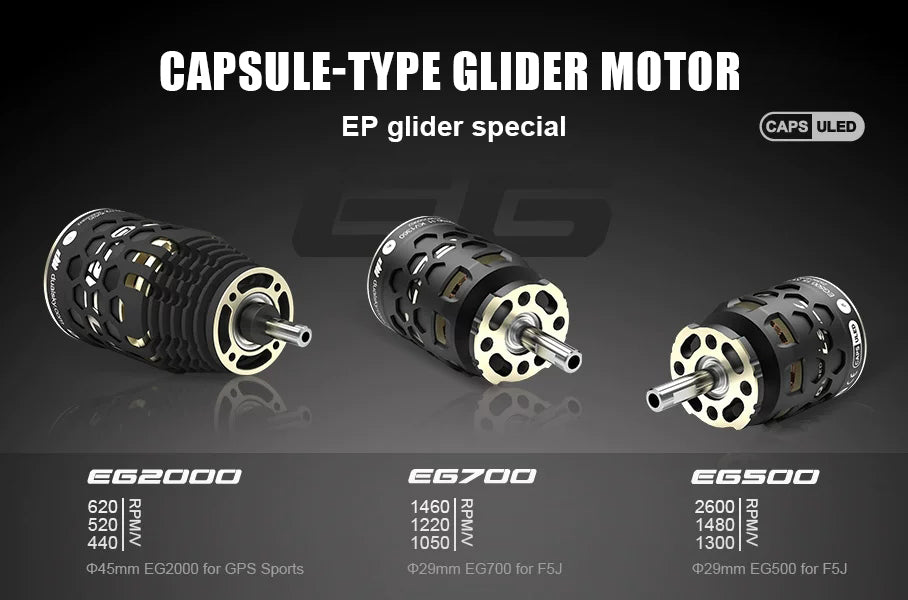 DUALSKY EG2000 Capsule-Type Glider Brushless Motor with GPS Sports