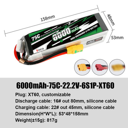 Gres Ace Lithium Polymer Battery for RC Model Aircraft Helicopter