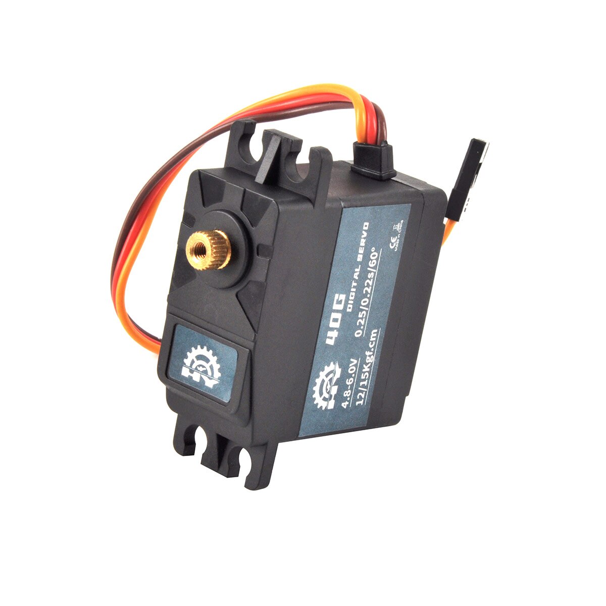 40G Digital Standard Waterproof Metal Gear Servo 4.8-6.0V  55*20.3*46mm for RC Airplane Car Model Robot Smart Device