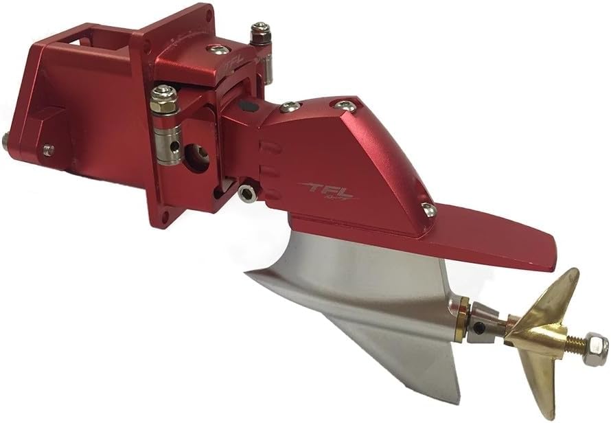 TFL Taildragger Power System P1 Racing Simulation Built-in Rudder Taildragger Model Boat Powertrain (Red with Motor)