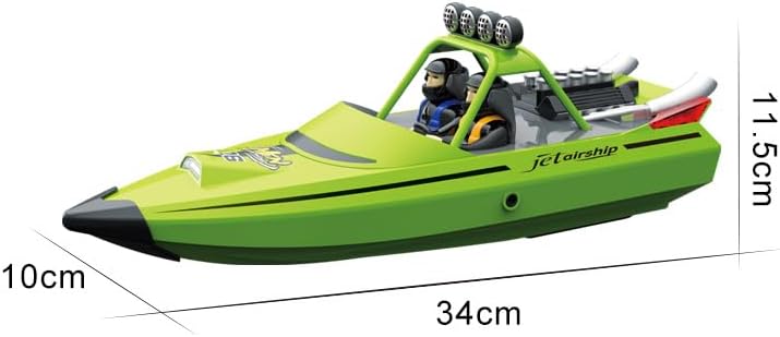 RC Boat 2.4Ghz Remote Control Boat High-speed Turbojet Speedboat Toy Boat Model for Lake and Pool