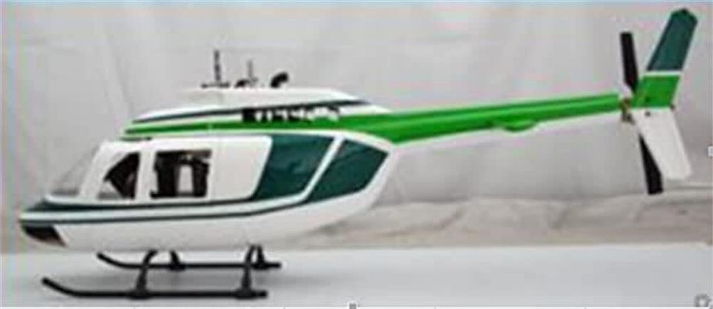 NOBRIM RC Helicopter B206 450 Size PrePainted Fuselage for 325mm Rotor Blade Helicopter